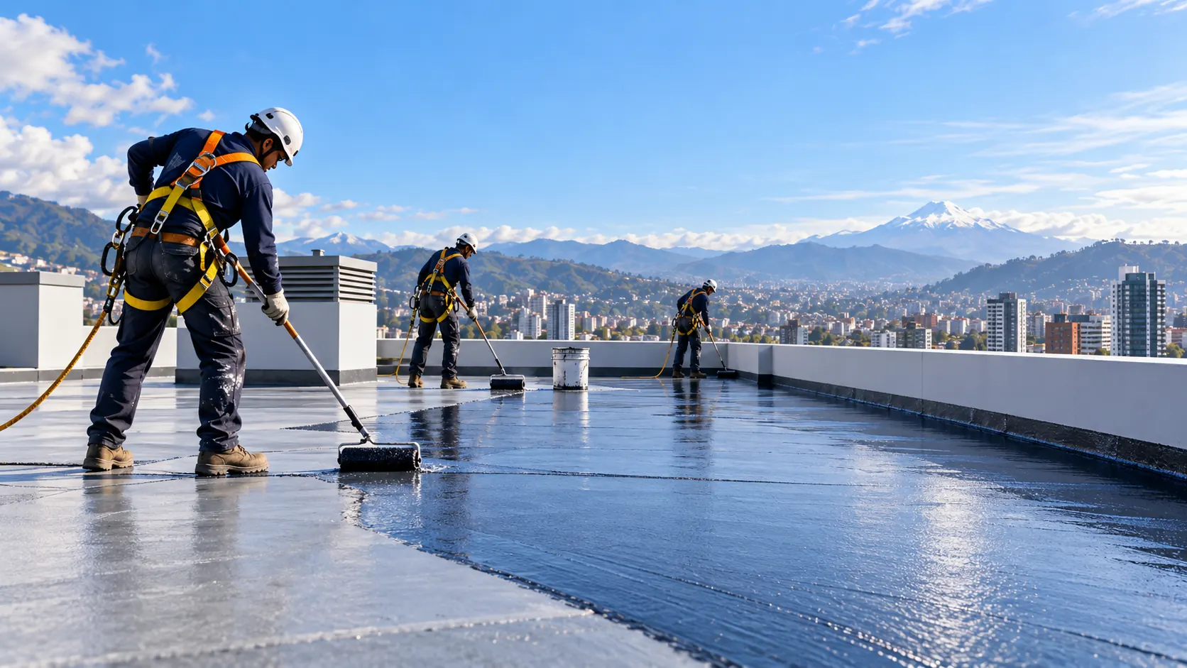 Impermeabilización de techos en edificio